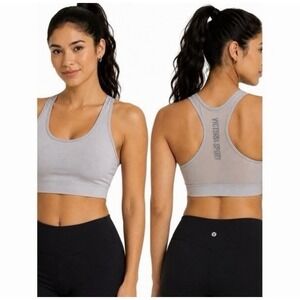 Victoria Sport The Player Racerback‎ Sport Bra Mesh Back Small Big Logo Bling XL